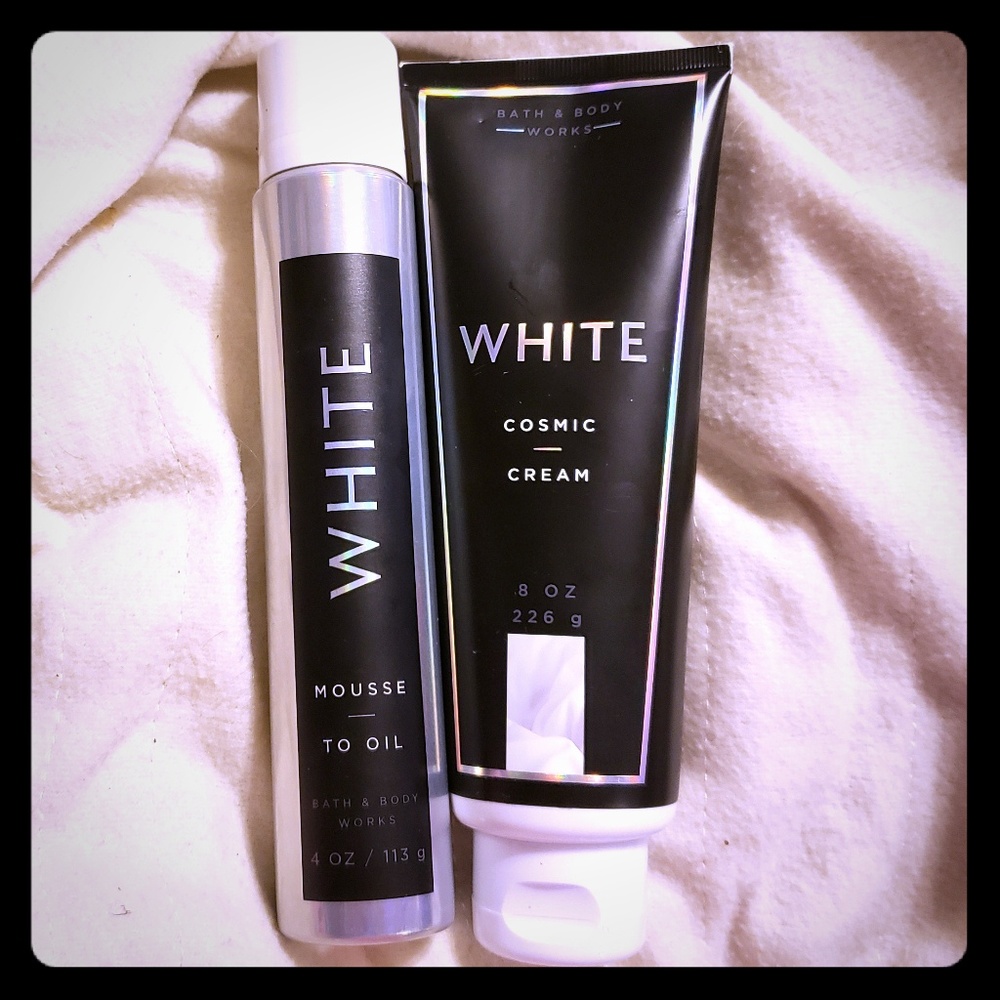 NEW BBW White Cosmic Cream & Mousse Bundle